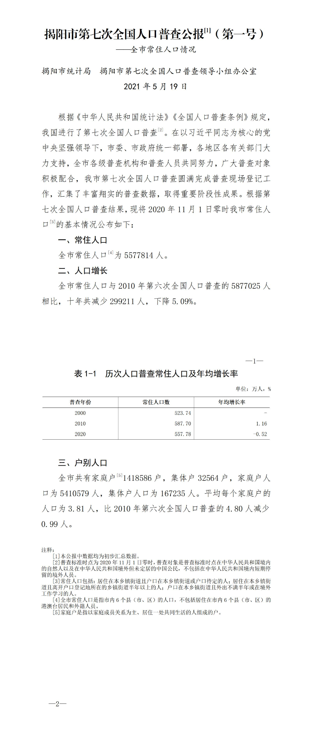 揭陽市第七次全國人口普查公報（正式版）（一）.jpg